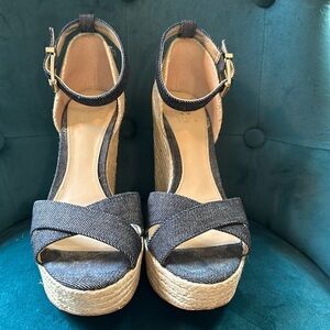 Vince Camuto Denim Espadrilles size 9